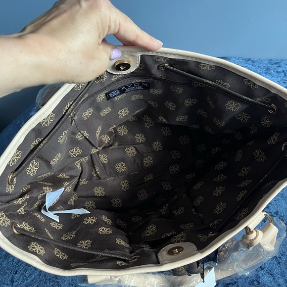 New, Avon, dark brown tote handbag. - Picture 5 of 6